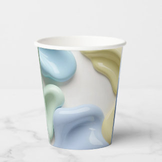 Vasos De Papel Paper cup in stylish abstract graphic