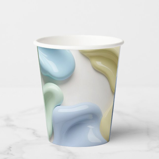 Vasos De Papel Paper cup in stylish abstract graphic (Anverso)