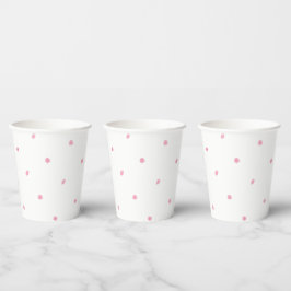 Vasos De Papel Paper Cups (236 ml) - Pink Dots