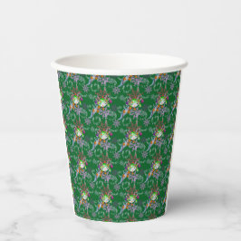 Vasos De Papel Paper cups with axolotl