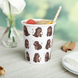 Vasos De Papel Pappbecher "Otto der braune Maulwurf"