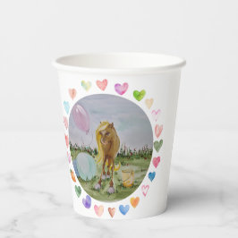 Vasos De Papel Pappbecher Pferdemotiv, Pony Party