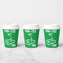 Vasos De Papel Par-Tee Time White