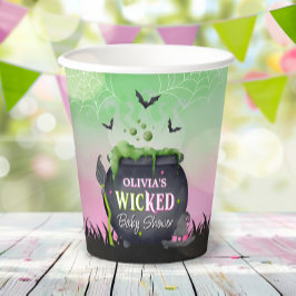Vasos de papel para Baby Shower de Halloween espel
