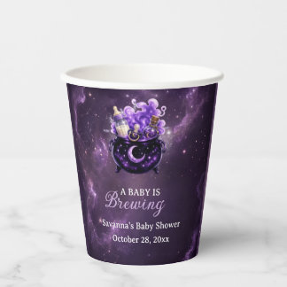 Vasos de Papel para Baby Shower de Halloween 'Un B