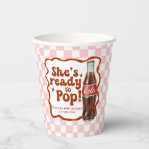 Vasos de Papel para Baby Shower "Está Lista para P