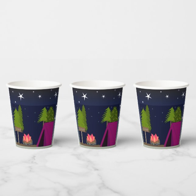 Vasos de papel para camping (Multi)