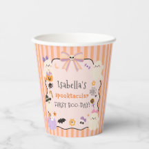 Vasos de papel para cumpleaños de Halloween Spookt