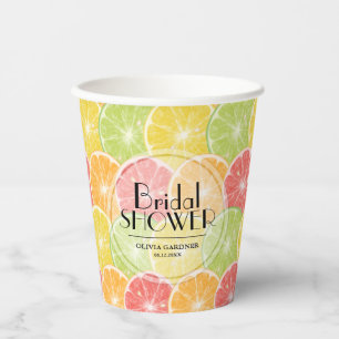 Vasos de papel para despedida de soltera con rodaj