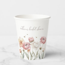 Vasos de papel para despedida de soltera Floral Br