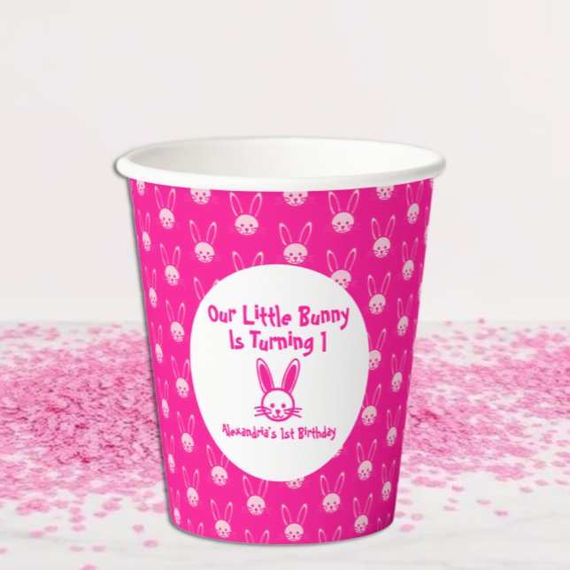 Vasos de papel para el 1er cumpleaños de Little Bu (Subido por el creador)