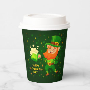 Vasos de papel para el día de San Patricio