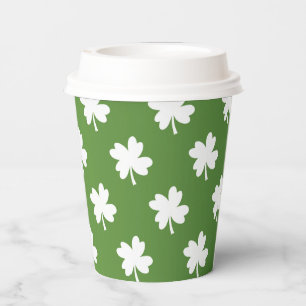Vasos de papel para el Día de San Patricio