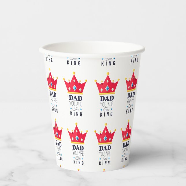 vasos de papel para el día del padre (Anverso)