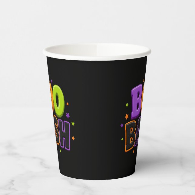 Vasos de papel para fiesta Boo Bash (Izquierda)