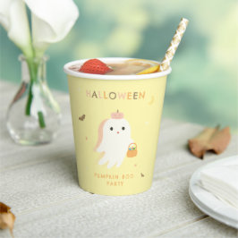 Vasos de papel para fiesta de calabaza de Hallowee