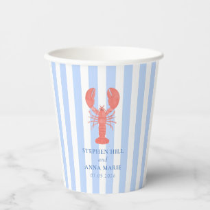 Vasos de papel para fiesta de compromiso de langos