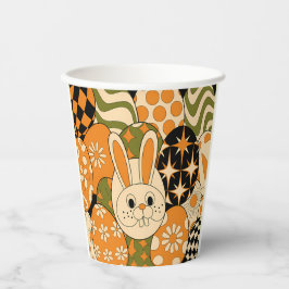 Vasos de papel para fiesta de conejo de Pascua gro