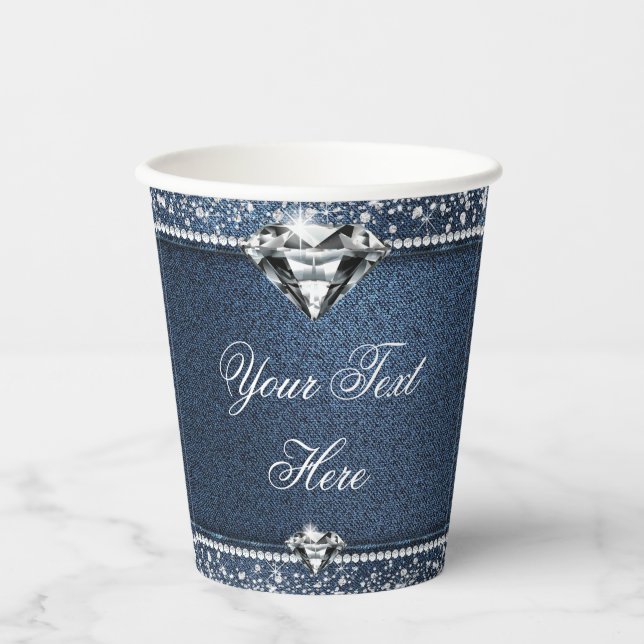 Vasos de papel para fiesta de cumpleaños de mezcli (Anverso)