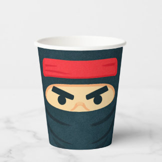 Vasos de papel para fiesta de cumpleaños de Ninja