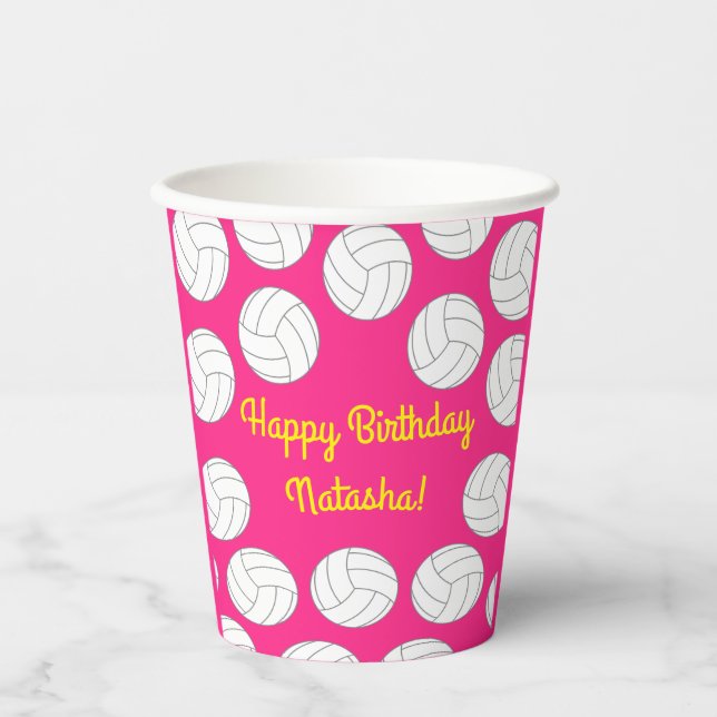 Vasos de papel para fiesta de cumpleaños de niños  (Anverso)