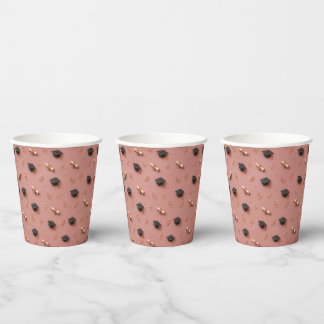 Vasos de papel para fiesta de graduación