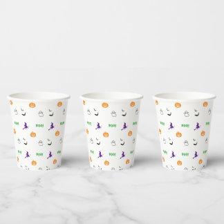Vasos de papel para fiesta de Halloween de Spooky