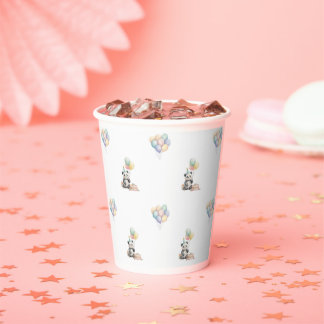Vasos de papel para fiesta de Panda lindo animal