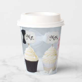 Vasos de papel para lluvia de regalos para Sr. y S