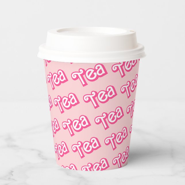 Vasos de papel para té (Anverso)