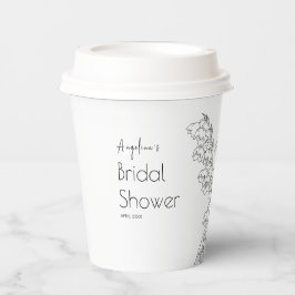 Vasos de papel para una despedida de soltera.