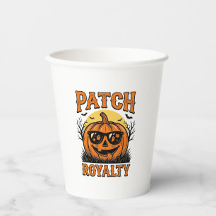 Vasos De Papel Parche de Calabaza de Halloween Jack O Linterna Vi