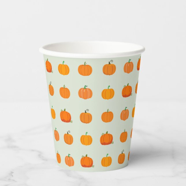 Vasos De Papel Parche de Calabazas (Anverso)
