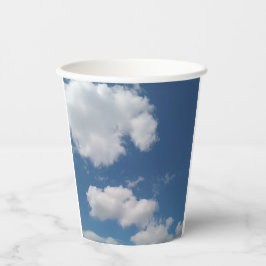 Vasos De Papel Parches escuálidos de nubes