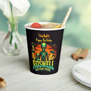 Vasos De Papel Parque Roswell: ¡Donde los OVNIs se atracan!