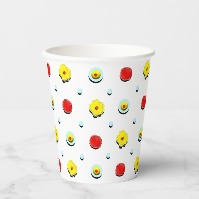 Vasos De Papel Parrillada de baby shower (Anverso)