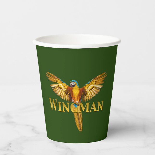 Vasos De Papel Parrot Wingman (Anverso)
