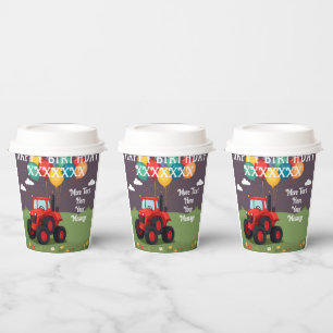 Vasos De Papel Partida de cumpleaños personalizada
