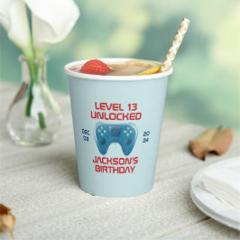 Vasos De Papel Partido de cumpleaños de adolescente desbloqueado