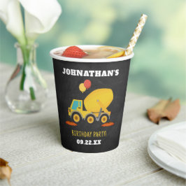 Vasos De Papel Partido de Cumpleaños de la Construcción