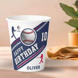 Vasos De Papel Partido de Cumpleaños del Jugador de Baloncesto