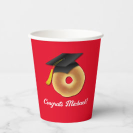 Vasos De Papel Partido de Graduación Bagel Breakfast Brunch