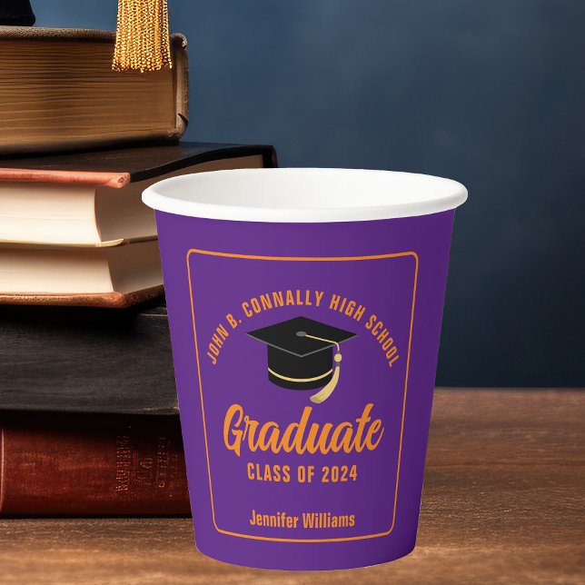 Vasos De Papel Partido de Graduación de Personalizado de Graduado (Subido por el creador)