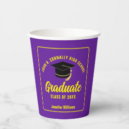 Vasos De Papel Partido de Graduación de Personalizado Graduado de