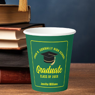 Vasos De Papel Partido de Graduación de Personalizados Graduados 