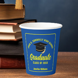 Vasos De Papel Partido de Graduación de Personalizados Graduados