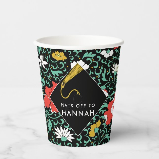 Vasos De Papel Partido de Graduación Personalizada (Anverso)