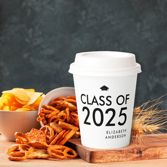 Vasos De Papel Partido de Graduación Personalizada de la Moderna  (Subido por el creador)