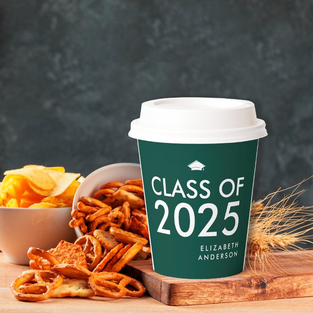 Vasos De Papel Partido de Graduación Personalizada Moderno del Ve (Subido por el creador)