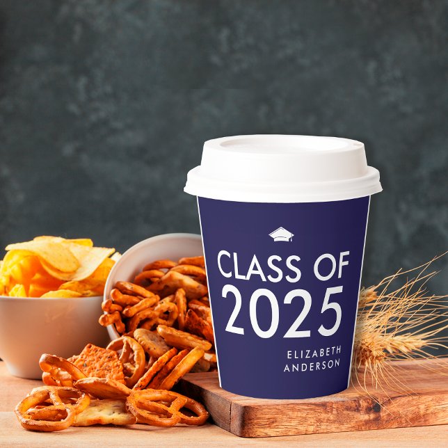 Vasos De Papel Partido de Graduación Personalizada Negrita de la  (Subido por el creador)